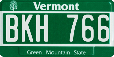 VT license plate BKH766