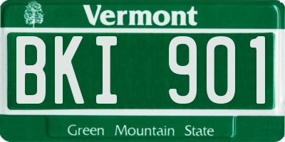VT license plate BKI901