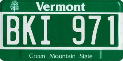 VT license plate BKI971