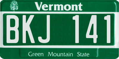 VT license plate BKJ141