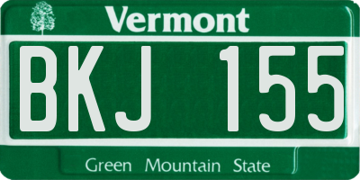 VT license plate BKJ155
