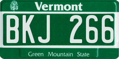 VT license plate BKJ266