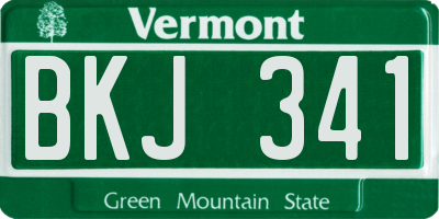 VT license plate BKJ341