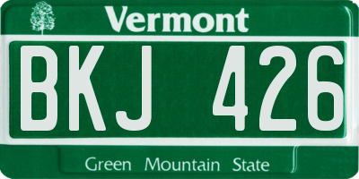 VT license plate BKJ426