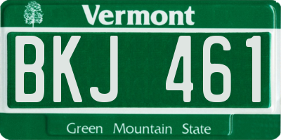 VT license plate BKJ461