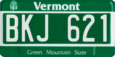 VT license plate BKJ621