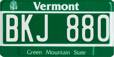 VT license plate BKJ880