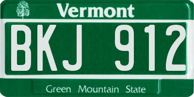 VT license plate BKJ912