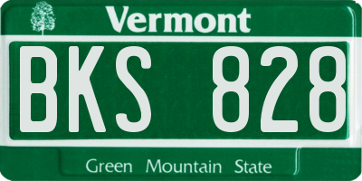 VT license plate BKS828