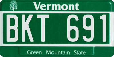 VT license plate BKT691