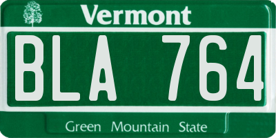 VT license plate BLA764