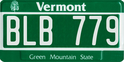 VT license plate BLB779