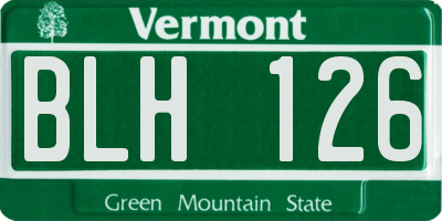VT license plate BLH126