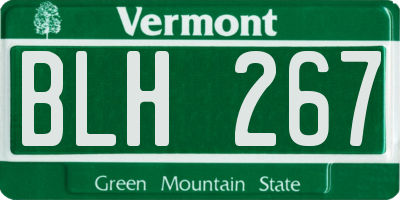 VT license plate BLH267