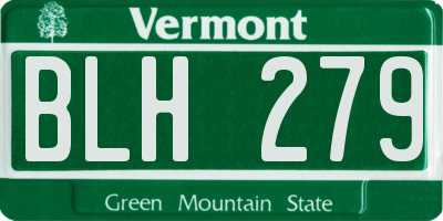 VT license plate BLH279