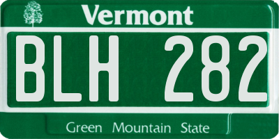 VT license plate BLH282