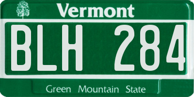 VT license plate BLH284