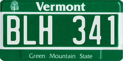VT license plate BLH341