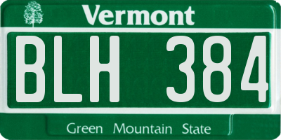 VT license plate BLH384