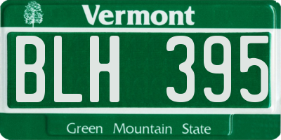 VT license plate BLH395