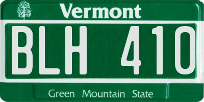 VT license plate BLH410