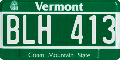VT license plate BLH413