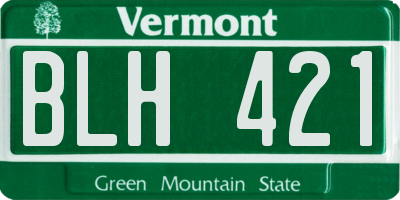 VT license plate BLH421