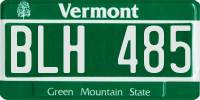 VT license plate BLH485