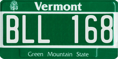 VT license plate BLL168