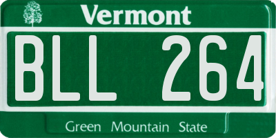 VT license plate BLL264