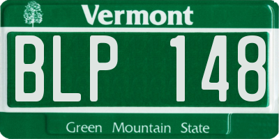 VT license plate BLP148