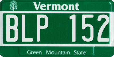 VT license plate BLP152