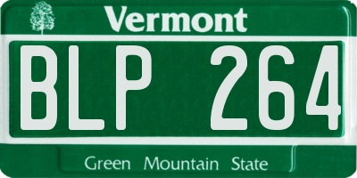 VT license plate BLP264