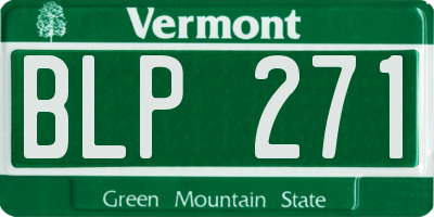 VT license plate BLP271