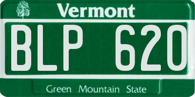 VT license plate BLP620