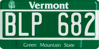 VT license plate BLP682