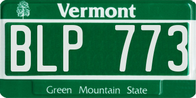VT license plate BLP773