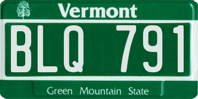 VT license plate BLQ791