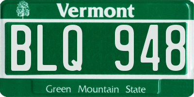 VT license plate BLQ948