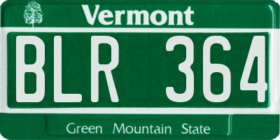 VT license plate BLR364