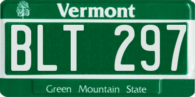 VT license plate BLT297