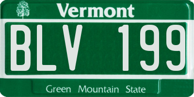 VT license plate BLV199