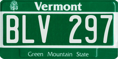VT license plate BLV297