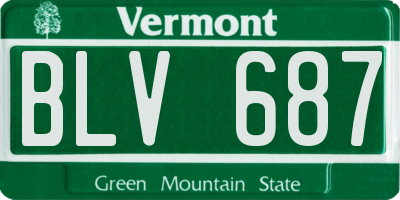 VT license plate BLV687