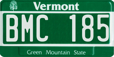 VT license plate BMC185