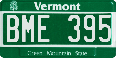 VT license plate BME395