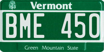 VT license plate BME450