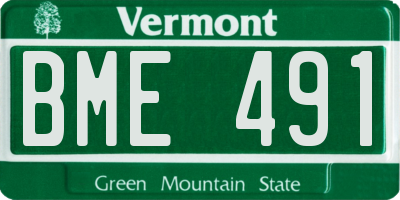 VT license plate BME491