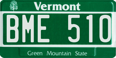 VT license plate BME510