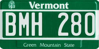 VT license plate BMH280